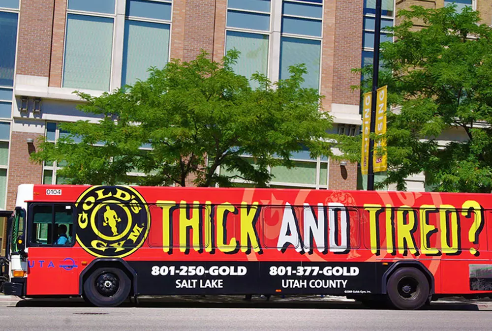 Uvalde Tx gym bus advertising